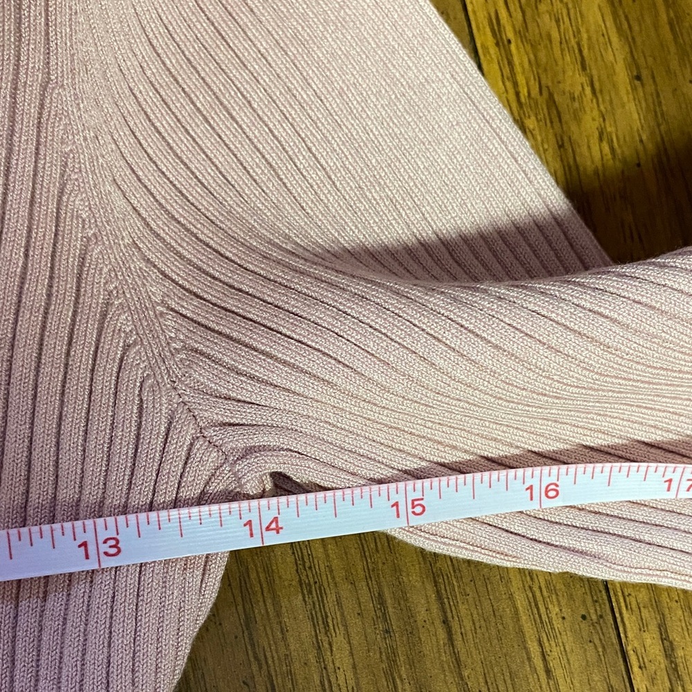 NWT INC International Concepts Light Pink Lace-Up Top Size Medium - Picture 6 of 8